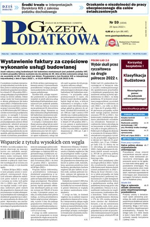 Gazeta Podatkowa 59/2022
