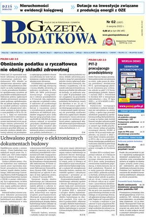 Gazeta Podatkowa 62/2022