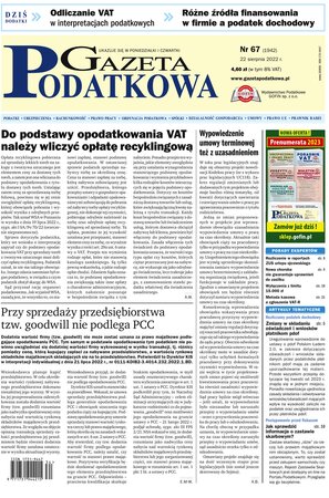 Gazeta Podatkowa 67/2022
