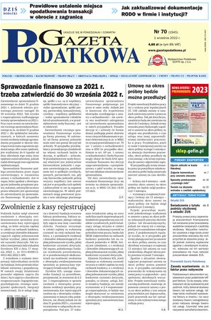 Gazeta Podatkowa 70/2022