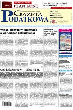 Gazeta Podatkowa 73/2022