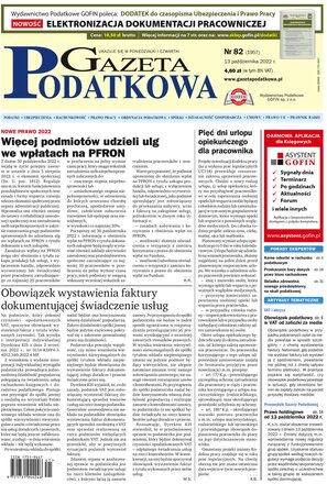 Gazeta Podatkowa 82/2022