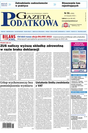 Gazeta Podatkowa 91/2022