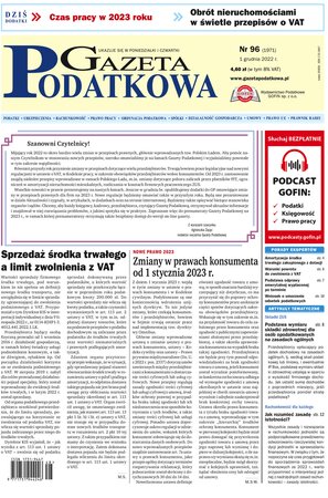 Gazeta Podatkowa 96/2022
