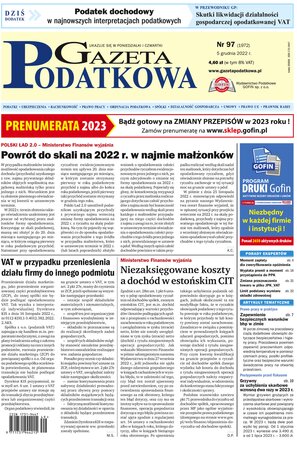 Gazeta Podatkowa 97/2022