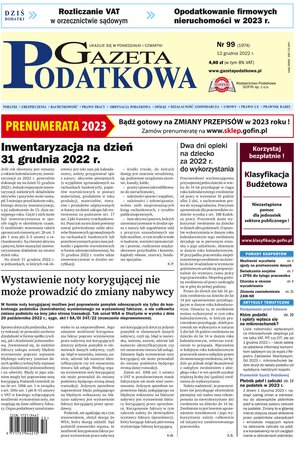Gazeta Podatkowa 99/2022
