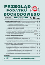 Przegląd Podatku Dochodowego 16/2022