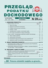 Przegląd Podatku Dochodowego 20/2022