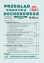 Przegląd Podatku Dochodowego 22/2022