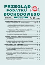 Przegląd Podatku Dochodowego 23/2022