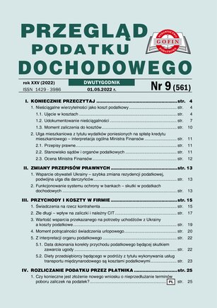 Przegląd Podatku Dochodowego 9/2022