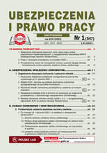 Ubezpieczenia i Prawo Pracy 1/2022
