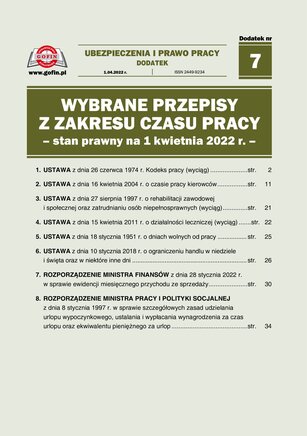 Ubezpieczenia i Prawo Pracy 7/2022