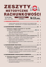 Zeszyty Metodyczne Rachunkowości 13/2022