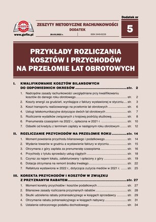Zeszyty Metodyczne Rachunkowości 6/2022
