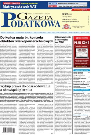 Gazeta Podatkowa 39/2023