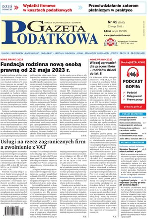 Gazeta Podatkowa 41/2023