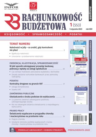 Rachunkowość Budżetowa 1/2023
