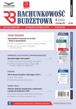 Rachunkowość Budżetowa 4/2023