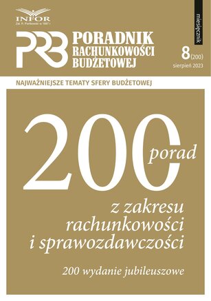 Poradnik Rachunkowości Budżetowej 8/2023