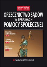 Orzecznictwo sądów w sprawach pomocy społecznej 2/2023