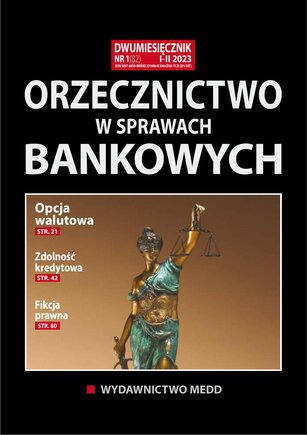 Orzecznictwo w sprawach bankowych 1/2023