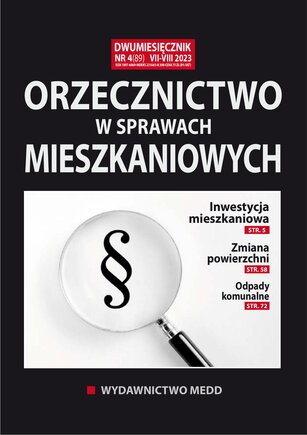 Orzecznictwo w sprawach mieszkaniowych 4/2023