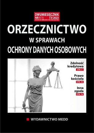 Orzecznictwo w sprawach ochrony danych osobowych 1/2023
