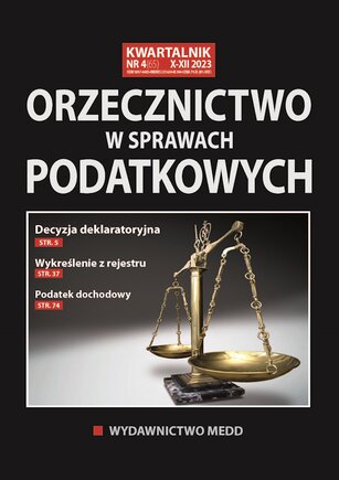 Orzecznictwo w sprawach podatkowych 4/2023