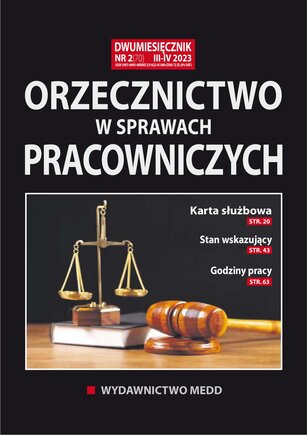 Orzecznictwo w sprawach pracowniczych 2/2023