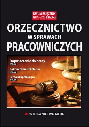 Orzecznictwo w sprawach pracowniczych 4/2023