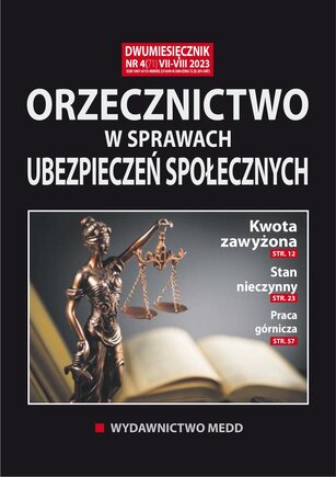 Orzecznictwo w sprawach ubezpieczeń społecznych 4/2023