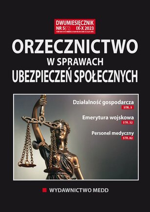 Orzecznictwo w sprawach ubezpieczeń społecznych 5/2023