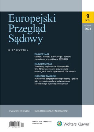 Europejski Przegląd Sądowy 9/2023