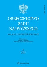 Orzecznictwo Sądu Najwyższego. Izba Pracy 9/2023