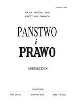 Państwo i Prawo 8/2023