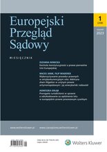 Europejski Przegląd Sądowy 1/2023