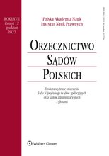 Orzecznictwo Sądów Polskich 12/2023