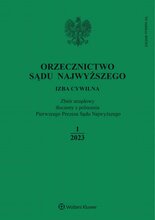 Orzecznictwo Sądu Najwyższego. Izba Cywilna 1/2023