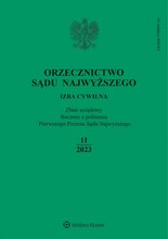 Orzecznictwo Sądu Najwyższego. Izba Cywilna 11/2023