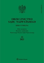 Orzecznictwo Sądu Najwyższego. Izba Cywilna 12/2023