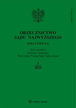 Orzecznictwo Sądu Najwyższego. Izba Cywilna 3/2023