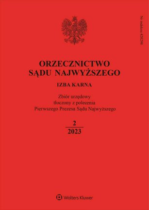 Orzecznictwo Sądu Najwyższego - Izba Karna 2/2023