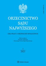Orzecznictwo Sądu Najwyższego. Izba Pracy 1/2023