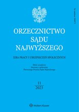 Orzecznictwo Sądu Najwyższego. Izba Pracy 11/2023