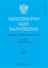 Orzecznictwo Sądu Najwyższego. Izba Pracy 2/2023