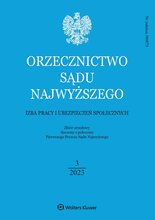 Orzecznictwo Sądu Najwyższego. Izba Pracy 3/2023