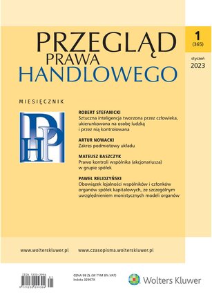 Przegląd Prawa Handlowego 1/2023