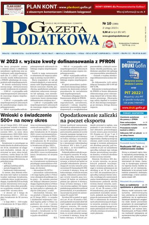 Gazeta Podatkowa 10/2023