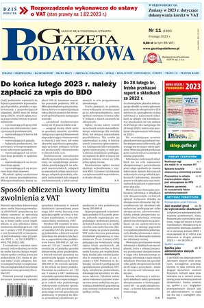 Gazeta Podatkowa 11/2023